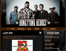 Tablet Screenshot of honkytonkheroes.net